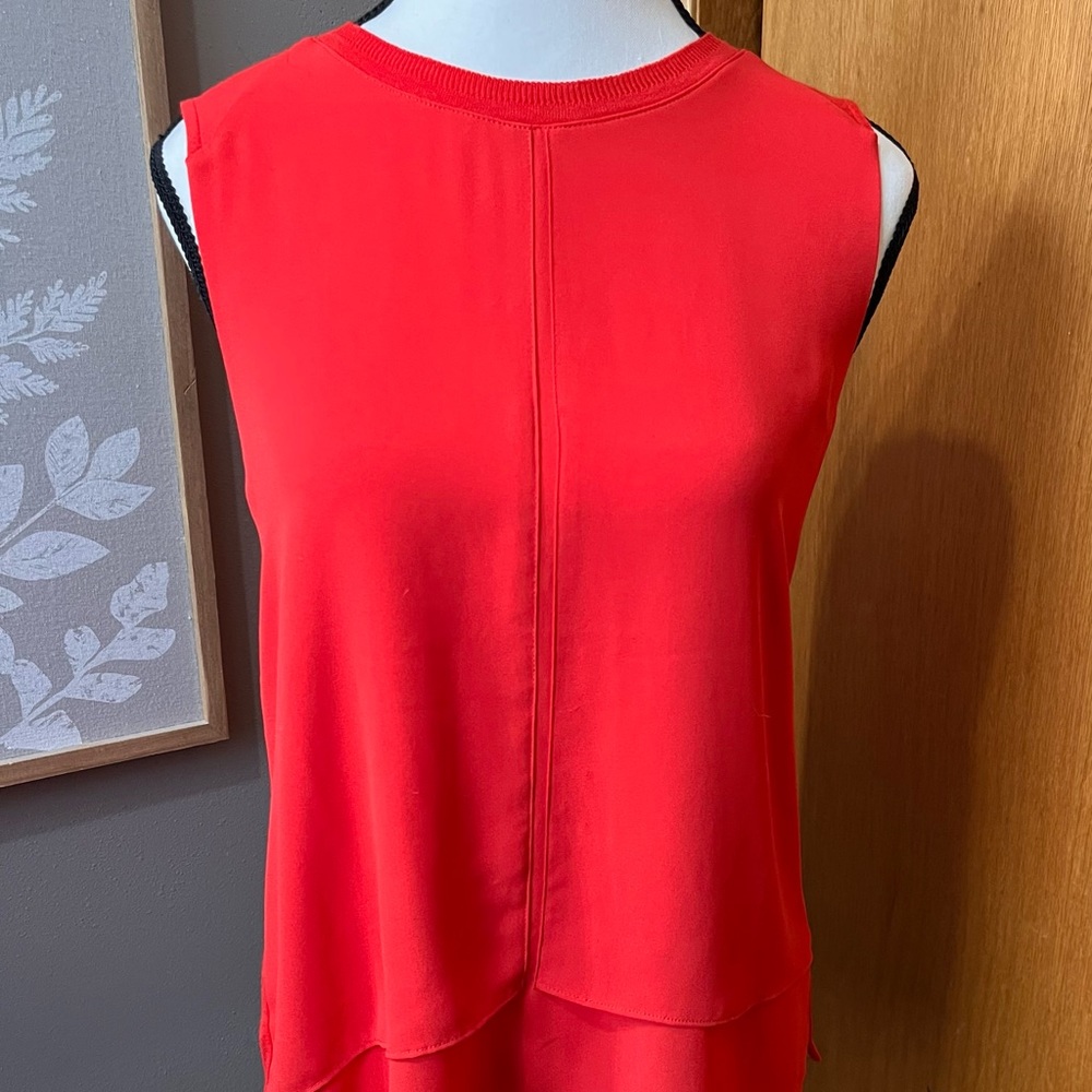 Loft Coral Sleeveless Blouse